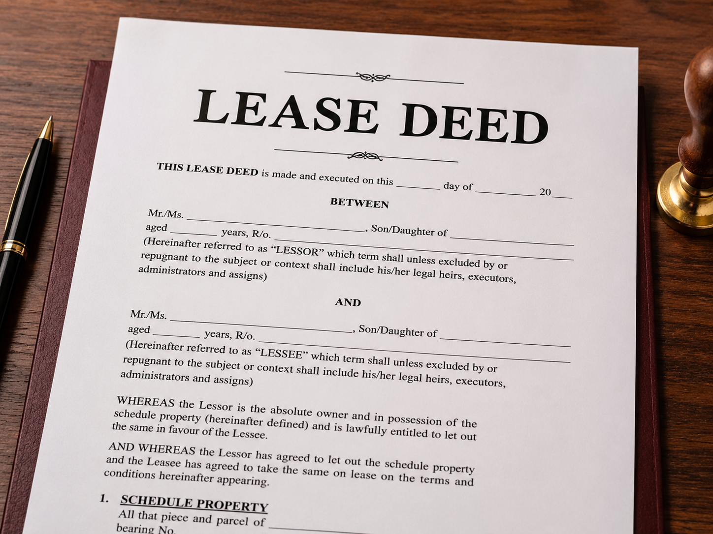Lease Deed (लीज डीड) क्या है?